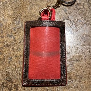 Coach lanyard with ID badge holder